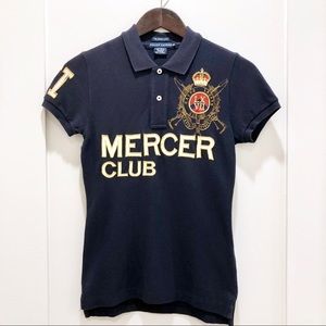 Ralph Lauren Mercer Club Navy Skinny Polo XS